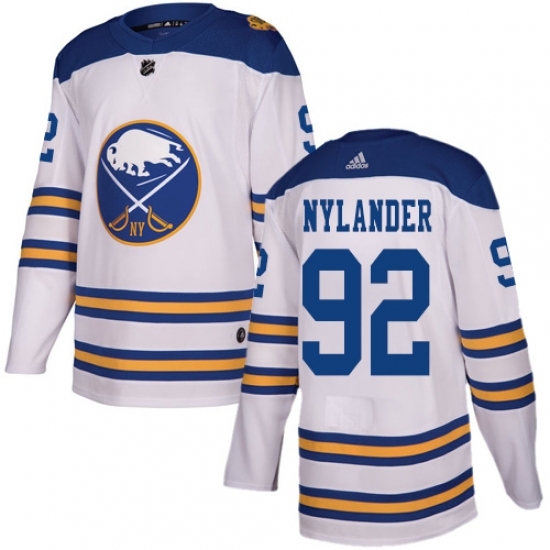 Men's Adidas Buffalo Sabres #92 Alexander Nylander Authentic White 2018 Winter Classic NHL Jersey Men's Adidas Buffalo Sabres #92 Alexander Nylander Authentic White 2018 Winter Classic NHL Jersey