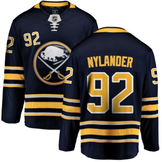 Men's Buffalo Sabres #92 Alexander Nylander Fanatics Branded Navy Blue Home Breakaway NHL Jersey Men's Buffalo Sabres #92 Alexander Nylander Fanatics Branded Navy Blue Home Breakaway NHL Jersey