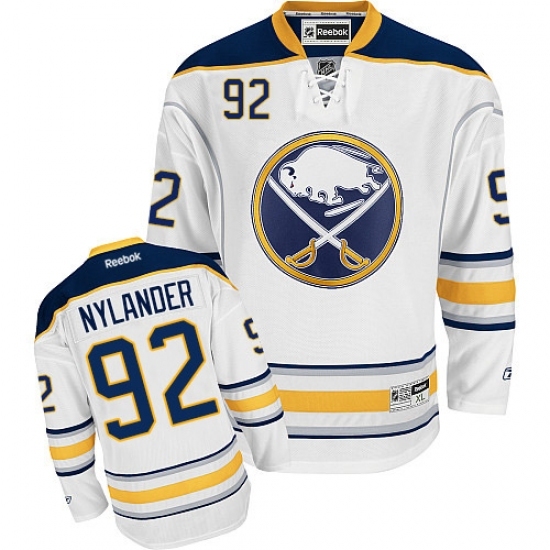 Men's Reebok Buffalo Sabres #92 Alexander Nylander Authentic White Away NHL Jersey Men's Reebok Buffalo Sabres #92 Alexander Nylander Authentic White Away NHL Jersey
