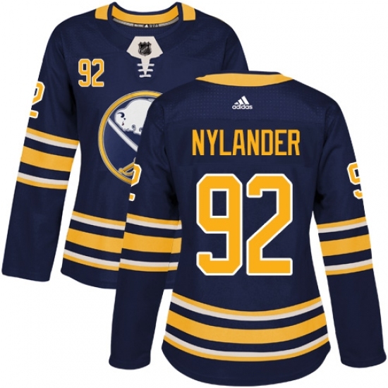Women's Adidas Buffalo Sabres #92 Alexander Nylander Authentic Navy Blue Home NHL Jersey Women's Adidas Buffalo Sabres #92 Alexander Nylander Authentic Navy Blue Home NHL Jersey