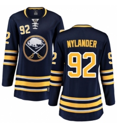 Women's Buffalo Sabres #92 Alexander Nylander Fanatics Branded Navy Blue Home Breakaway NHL Jersey