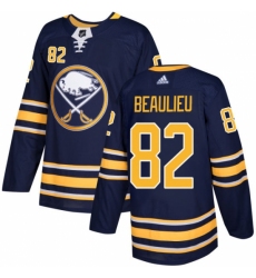 Men's Adidas Buffalo Sabres #82 Nathan Beaulieu Premier Navy Blue Home NHL Jersey Men's Adidas Buffalo Sabres #82 Nathan Beaulieu Premier Navy Blue Home NHL Jersey