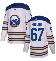 Men's Adidas Buffalo Sabres #67 Benoit Pouliot Authentic White 2018 Winter Classic NHL Jersey Men's Adidas Buffalo Sabres #67 Benoit Pouliot Authentic White 2018 Winter Classic NHL Jersey