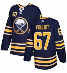 Men's Adidas Buffalo Sabres #67 Benoit Pouliot Premier Navy Blue Home NHL Jersey Men's Adidas Buffalo Sabres #67 Benoit Pouliot Premier Navy Blue Home NHL Jersey