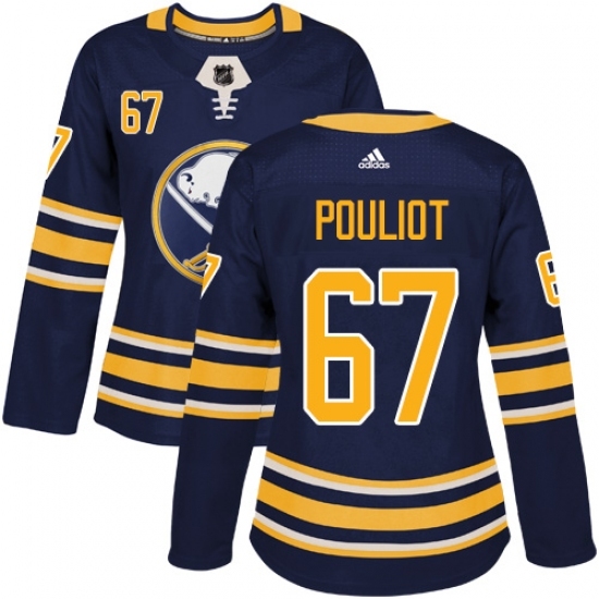 Women's Adidas Buffalo Sabres #67 Benoit Pouliot Authentic Navy Blue Home NHL Jersey Women's Adidas Buffalo Sabres #67 Benoit Pouliot Authentic Navy Blue Home NHL Jersey