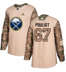 Youth Adidas Buffalo Sabres #67 Benoit Pouliot Authentic Camo Veterans Day Practice NHL Jersey