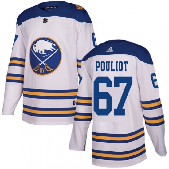 Youth Adidas Buffalo Sabres #67 Benoit Pouliot Authentic White 2018 Winter Classic NHL Jersey Youth Adidas Buffalo Sabres #67 Benoit Pouliot Authentic White 2018 Winter Classic NHL Jersey