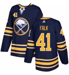 Men's Adidas Buffalo Sabres #41 Justin Falk Authentic Navy Blue Home NHL Jersey Men's Adidas Buffalo Sabres #41 Justin Falk Authentic Navy Blue Home NHL Jersey