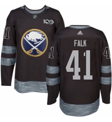 Men's Adidas Buffalo Sabres #41 Justin Falk Premier Black 1917-2017 100th Anniversary NHL Jersey Men's Adidas Buffalo Sabres #41 Justin Falk Premier Black 1917-2017 100th Anniversary NHL Jersey