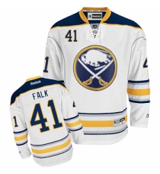 Women's Reebok Buffalo Sabres #41 Justin Falk Authentic White Away NHL Jersey Women's Reebok Buffalo Sabres #41 Justin Falk Authentic White Away NHL Jersey
