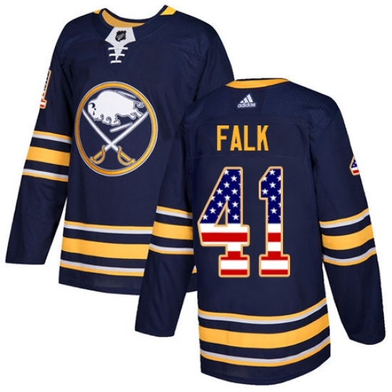 Youth Adidas Buffalo Sabres #41 Justin Falk Authentic Navy Blue USA Flag Fashion NHL Jersey Youth Adidas Buffalo Sabres #41 Justin Falk Authentic Navy Blue USA Flag Fashion NHL Jersey