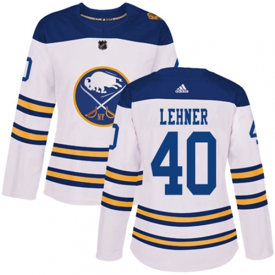 Women's Adidas Buffalo Sabres #40 Robin Lehner Authentic White 2018 Winter Classic NHL Jersey Women's Adidas Buffalo Sabres #40 Robin Lehner Authentic White 2018 Winter Classic NHL Jersey