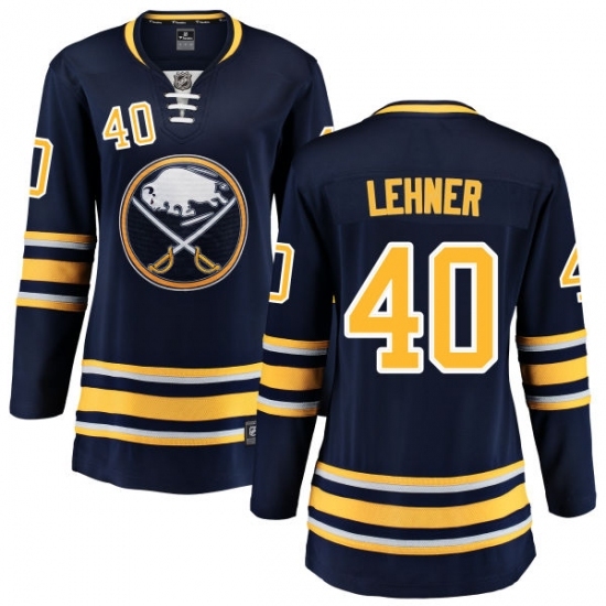 Women's Buffalo Sabres #40 Robin Lehner Fanatics Branded Navy Blue Home Breakaway NHL Jersey Women's Buffalo Sabres #40 Robin Lehner Fanatics Branded Navy Blue Home Breakaway NHL Jersey