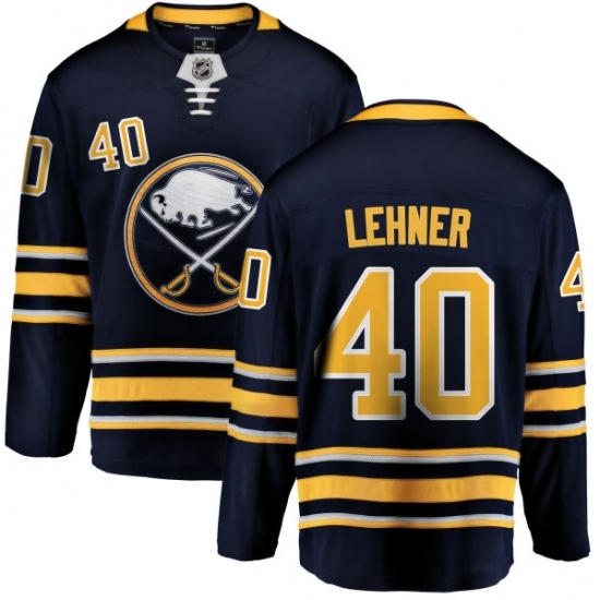 Youth Buffalo Sabres #40 Robin Lehner Fanatics Branded Navy Blue Home Breakaway NHL Jersey Youth Buffalo Sabres #40 Robin Lehner Fanatics Branded Navy Blue Home Breakaway NHL Jersey