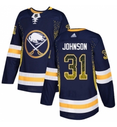 Men's Adidas Buffalo Sabres #31 Chad Johnson Authentic Navy Blue Drift Fashion NHL Jersey Men's Adidas Buffalo Sabres #31 Chad Johnson Authentic Navy Blue Drift Fashion NHL Jersey