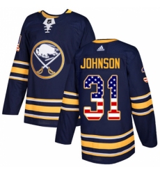 Men's Adidas Buffalo Sabres #31 Chad Johnson Authentic Navy Blue USA Flag Fashion NHL Jersey Men's Adidas Buffalo Sabres #31 Chad Johnson Authentic Navy Blue USA Flag Fashion NHL Jersey