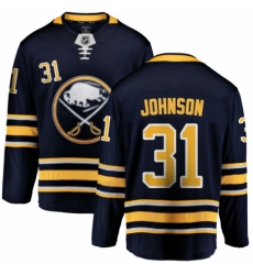 Youth Buffalo Sabres #31 Chad Johnson Fanatics Branded Navy Blue Home Breakaway NHL Jersey Youth Buffalo Sabres #31 Chad Johnson Fanatics Branded Navy Blue Home Breakaway NHL Jersey