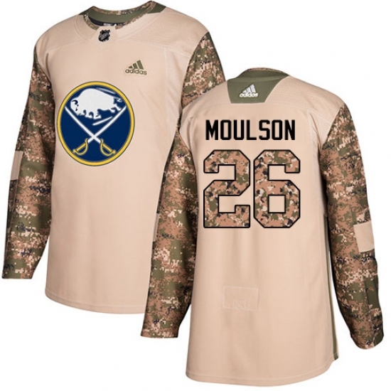 Men's Adidas Buffalo Sabres #26 Matt Moulson Authentic Camo Veterans Day Practice NHL Jersey Men's Adidas Buffalo Sabres #26 Matt Moulson Authentic Camo Veterans Day Practice NHL Jersey