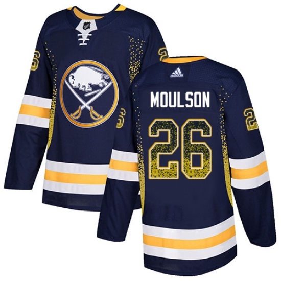 Men's Adidas Buffalo Sabres #26 Matt Moulson Authentic Navy Blue Drift Fashion NHL Jersey Men's Adidas Buffalo Sabres #26 Matt Moulson Authentic Navy Blue Drift Fashion NHL Jersey