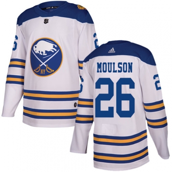Youth Adidas Buffalo Sabres #26 Matt Moulson Authentic White 2018 Winter Classic NHL Jersey Youth Adidas Buffalo Sabres #26 Matt Moulson Authentic White 2018 Winter Classic NHL Jersey