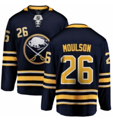 Youth Buffalo Sabres #26 Matt Moulson Fanatics Branded Navy Blue Home Breakaway NHL Jersey