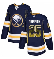 Men's Adidas Buffalo Sabres #25 Seth Griffith Authentic Navy Blue Drift Fashion NHL Jersey Men's Adidas Buffalo Sabres #25 Seth Griffith Authentic Navy Blue Drift Fashion NHL Jersey
