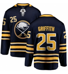Men's Buffalo Sabres #25 Seth Griffith Fanatics Branded Navy Blue Home Breakaway NHL Jersey Men's Buffalo Sabres #25 Seth Griffith Fanatics Branded Navy Blue Home Breakaway NHL Jersey