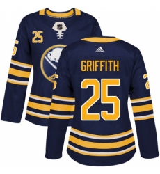 Women's Adidas Buffalo Sabres #25 Seth Griffith Authentic Navy Blue Home NHL Jersey Women's Adidas Buffalo Sabres #25 Seth Griffith Authentic Navy Blue Home NHL Jersey