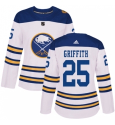 Women's Adidas Buffalo Sabres #25 Seth Griffith Authentic White 2018 Winter Classic NHL Jersey Women's Adidas Buffalo Sabres #25 Seth Griffith Authentic White 2018 Winter Classic NHL Jersey