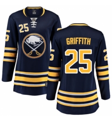 Women's Buffalo Sabres #25 Seth Griffith Fanatics Branded Navy Blue Home Breakaway NHL Jersey Women's Buffalo Sabres #25 Seth Griffith Fanatics Branded Navy Blue Home Breakaway NHL Jersey