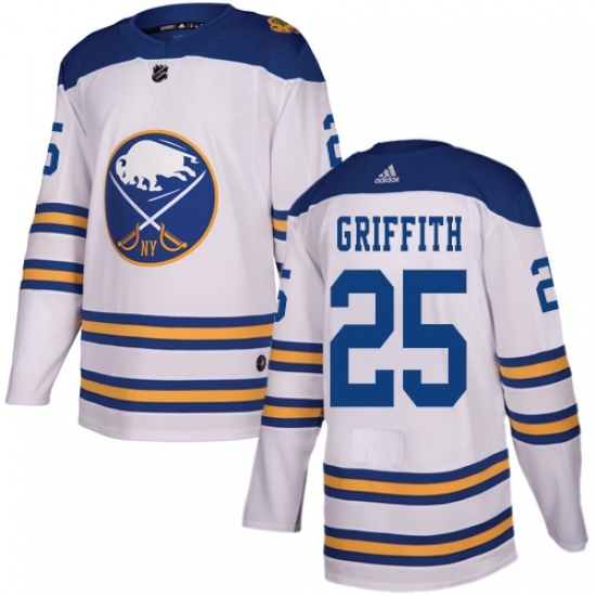 Youth Adidas Buffalo Sabres #25 Seth Griffith Authentic White 2018 Winter Classic NHL Jersey Youth Adidas Buffalo Sabres #25 Seth Griffith Authentic White 2018 Winter Classic NHL Jersey