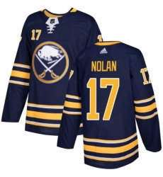 Men's Adidas Buffalo Sabres #17 Jordan Nolan Authentic Navy Blue Home NHL Jersey Men's Adidas Buffalo Sabres #17 Jordan Nolan Authentic Navy Blue Home NHL Jersey