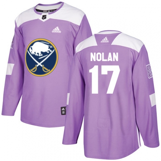 Youth Adidas Buffalo Sabres #17 Jordan Nolan Authentic Purple Fights Cancer Practice NHL Jersey Youth Adidas Buffalo Sabres #17 Jordan Nolan Authentic Purple Fights Cancer Practice NHL Jersey