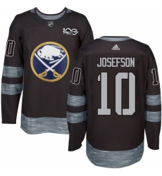 Men's Adidas Buffalo Sabres #10 Jacob Josefson Premier Black 1917-2017 100th Anniversary NHL Jersey Men's Adidas Buffalo Sabres #10 Jacob Josefson Premier Black 1917-2017 100th Anniversary NHL Jersey