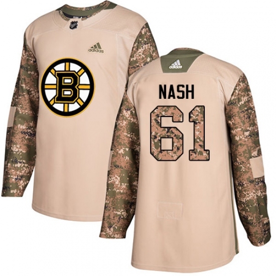 Youth Adidas Boston Bruins #61 Rick Nash Authentic Camo Veterans Day Practice NHL Jerse Youth Adidas Boston Bruins #61 Rick Nash Authentic Camo Veterans Day Practice NHL Jerse