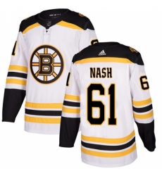 Youth Adidas Boston Bruins #61 Rick Nash Authentic White Away NHL Jersey Youth Adidas Boston Bruins #61 Rick Nash Authentic White Away NHL Jersey