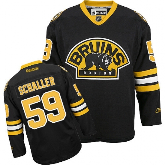 Men's Reebok Boston Bruins #59 Tim Schaller Premier Black Third NHL Jersey Men's Reebok Boston Bruins #59 Tim Schaller Premier Black Third NHL Jersey