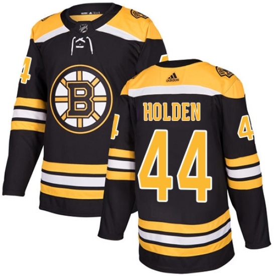 Men's Adidas Boston Bruins #44 Nick Holden Authentic Black Home NHL Jersey Men's Adidas Boston Bruins #44 Nick Holden Authentic Black Home NHL Jersey