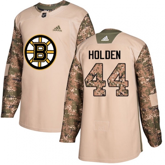 Men's Adidas Boston Bruins #44 Nick Holden Authentic Camo Veterans Day Practice NHL Jersey Men's Adidas Boston Bruins #44 Nick Holden Authentic Camo Veterans Day Practice NHL Jersey