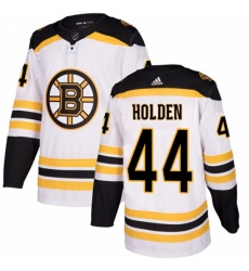 Men's Adidas Boston Bruins #44 Nick Holden Authentic White Away NHL Jersey Men's Adidas Boston Bruins #44 Nick Holden Authentic White Away NHL Jersey