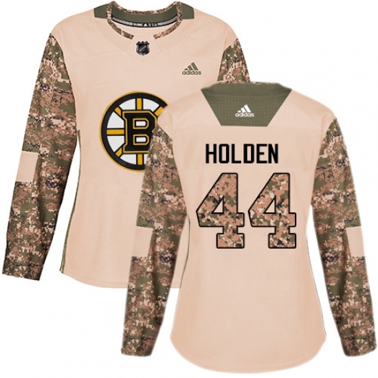 Women's Adidas Boston Bruins #44 Nick Holden Authentic Camo Veterans Day Practice NHL Jersey Women's Adidas Boston Bruins #44 Nick Holden Authentic Camo Veterans Day Practice NHL Jersey