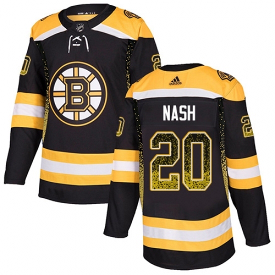 Men's Adidas Boston Bruins #20 Riley Nash Authentic Black Drift Fashion NHL Jersey Men's Adidas Boston Bruins #20 Riley Nash Authentic Black Drift Fashion NHL Jersey