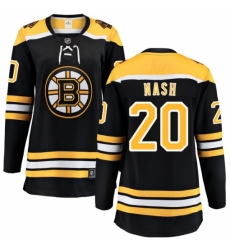 Women's Boston Bruins #20 Riley Nash Authentic Black Home Fanatics Branded Breakaway NHL Jersey