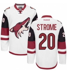 Women's Reebok Arizona Coyotes #20 Dylan Strome Authentic White Away NHL Jersey