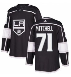 Men's Adidas Los Angeles Kings #71 Torrey Mitchell Authentic Black Home NHL Jersey