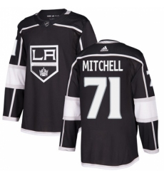 Youth Adidas Los Angeles Kings #71 Torrey Mitchell Authentic Black Home NHL Jersey