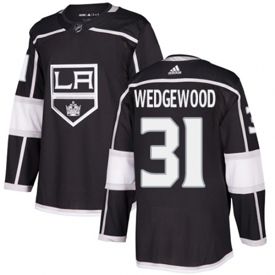 Men's Adidas Los Angeles Kings #31 Scott Wedgewood Authentic Black Home NHL Jersey Men's Adidas Los Angeles Kings #31 Scott Wedgewood Authentic Black Home NHL Jersey