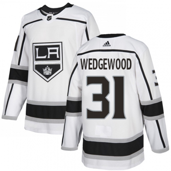 Youth Adidas Los Angeles Kings #31 Scott Wedgewood Authentic White Away NHL Jersey Youth Adidas Los Angeles Kings #31 Scott Wedgewood Authentic White Away NHL Jersey