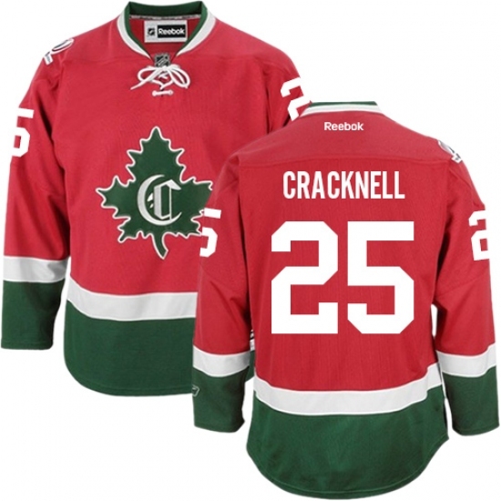 Men's Reebok Montreal Canadiens #25 Adam Cracknell Authentic Red New CD NHL Jersey Men's Reebok Montreal Canadiens #25 Adam Cracknell Authentic Red New CD NHL Jersey
