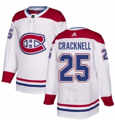 Youth Adidas Montreal Canadiens #25 Adam Cracknell Authentic White Away NHL Jersey Youth Adidas Montreal Canadiens #25 Adam Cracknell Authentic White Away NHL Jersey